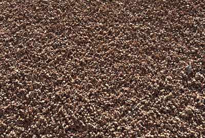 photo de gravier corail de calibre 6/10 concassé