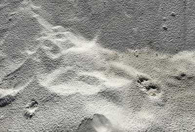 photo de sable blanc silicieux de calibre 0,05/0,03