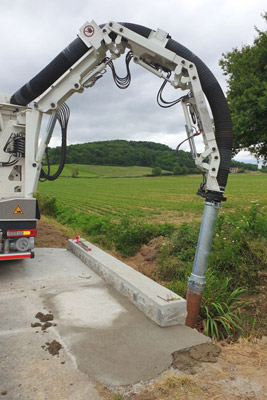 excavatrice en action