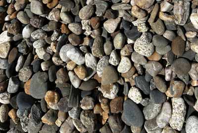 photo de gravier roulé de la Garonne de calibre 16/20